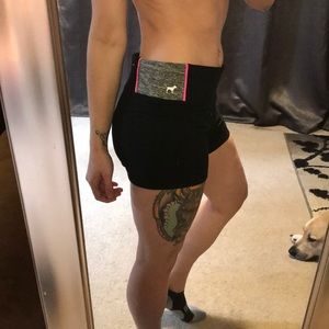 Brand new PINK yoga shorts